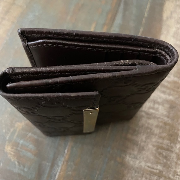 Gucci GG monogram leather wallet in very good condition - Picture 9 of 11